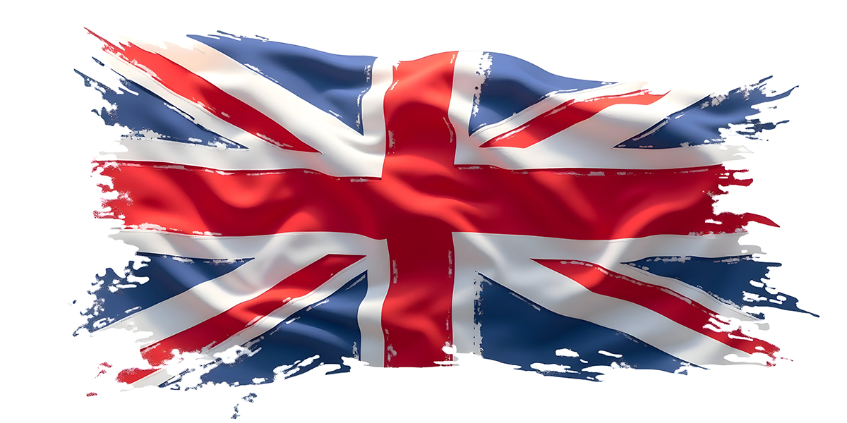 British Flag torn Through The Wars and troubles