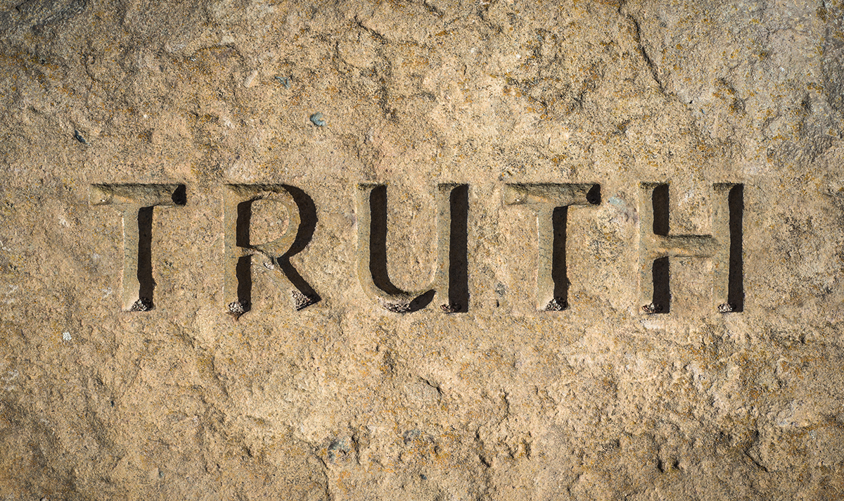 media truth out of stone